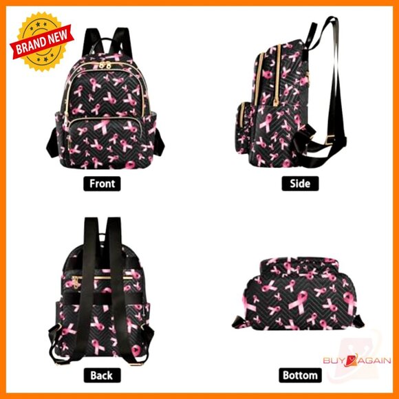 Mini Backpack Purse Wavy Quilted Polyester Travel Daypack Shoulder Bag main image 6